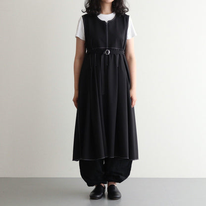 woolly like stitch dress #black [1559-003]