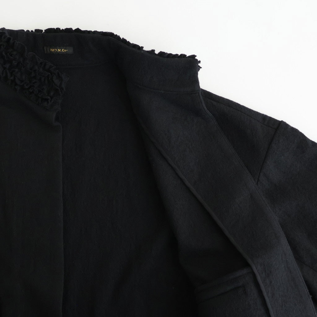 C/W FRILL DECORATION JACKET #Black [no.7696]