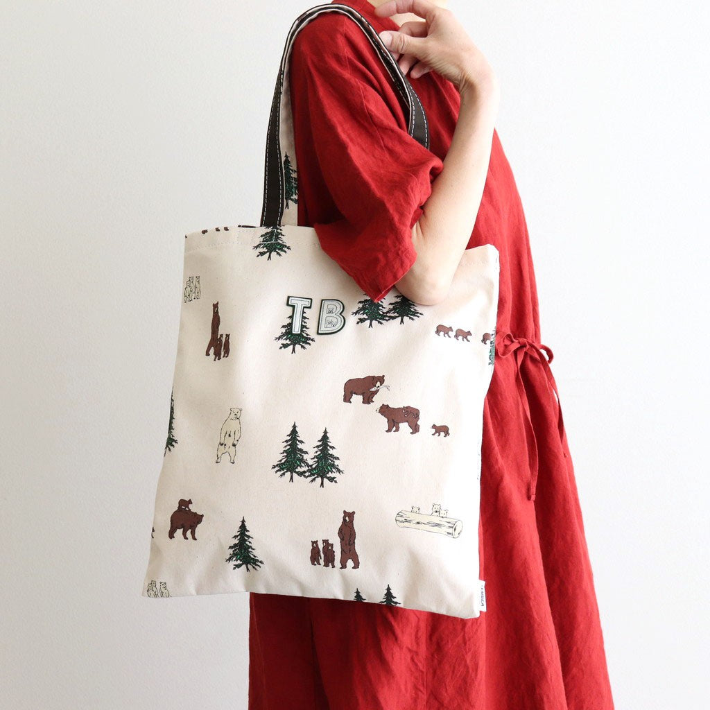 3HANDLE TOTE BEAR #BEAR+WAPPEN/CHOCO [TMB-21040A]