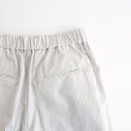 COTTON/LINEN DYED WEATHER 2TUCK TAPERED EASY PANTS #9200 LT.GREY [GNMDS2501CLW]