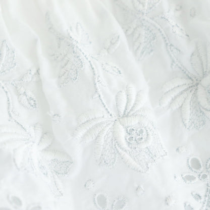 日日夜夜：Wide lace collar smock blouse #off white [13251-05107]