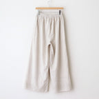 80s VOILE PLAIN WITH CUT WORK LACE EASY PANTS #8200 LT.BEIGE [INSL23224]
