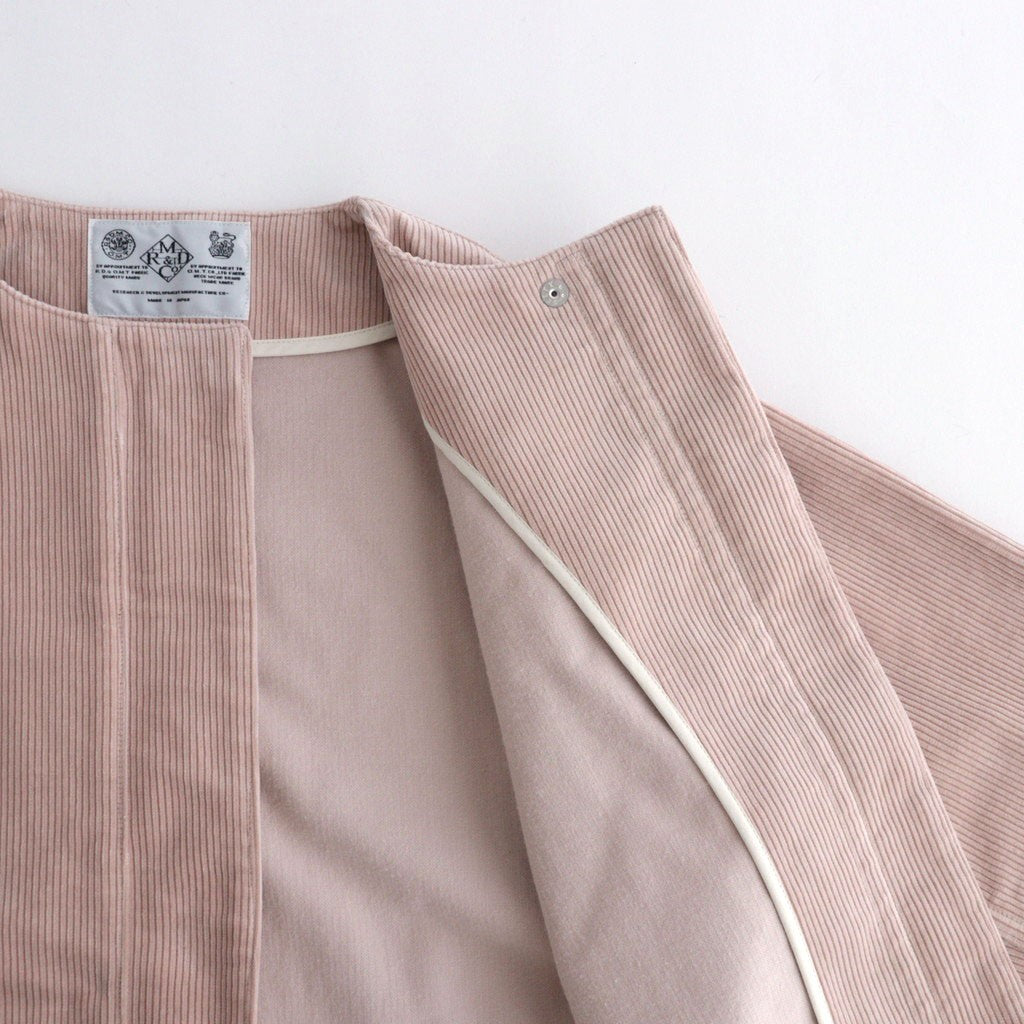 9W CORDUROY WIDE SLEEVE JACKET #Pink [no.7747]