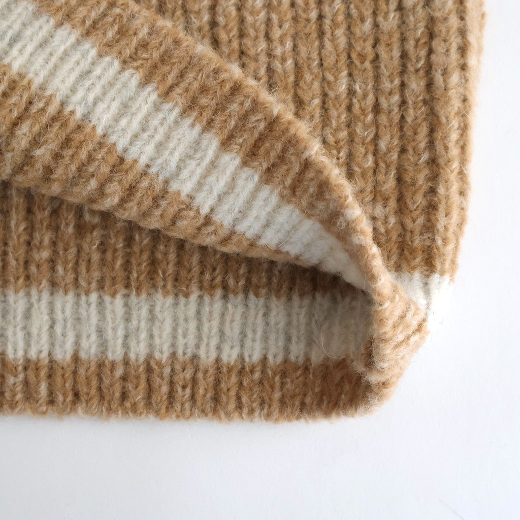 Blushed knit vest #Beige [252804]