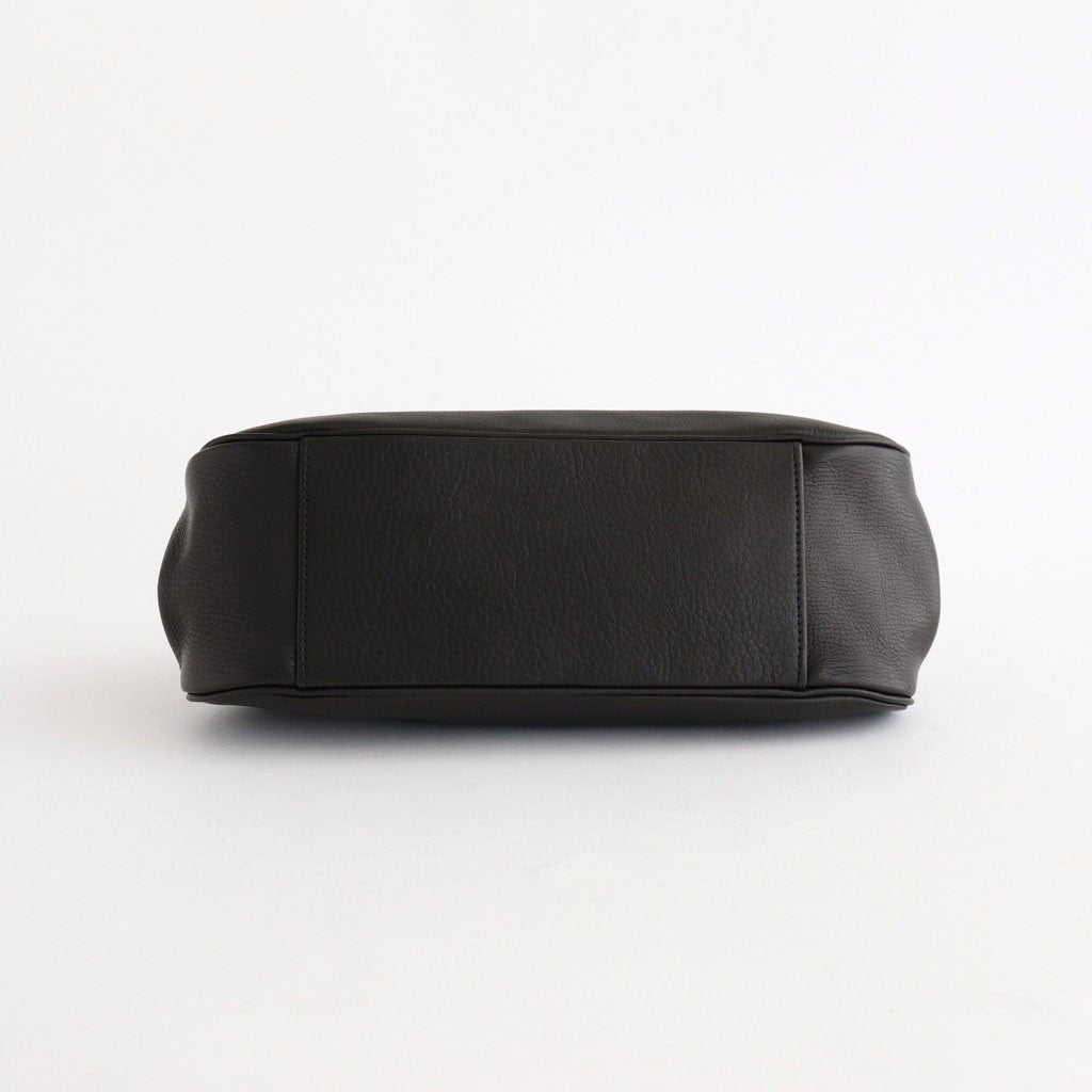 plain gama hand bag-round #black