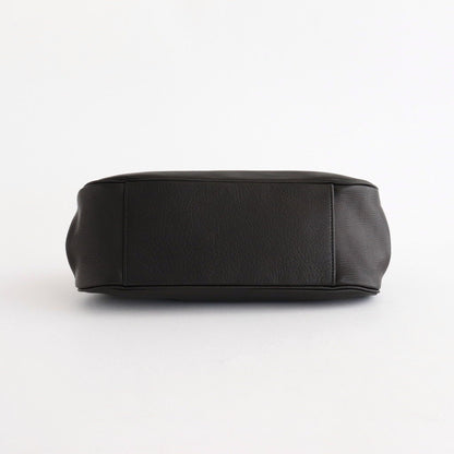 plain gama hand bag-round #black