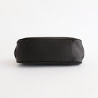 plain gama hand bag-round #black
