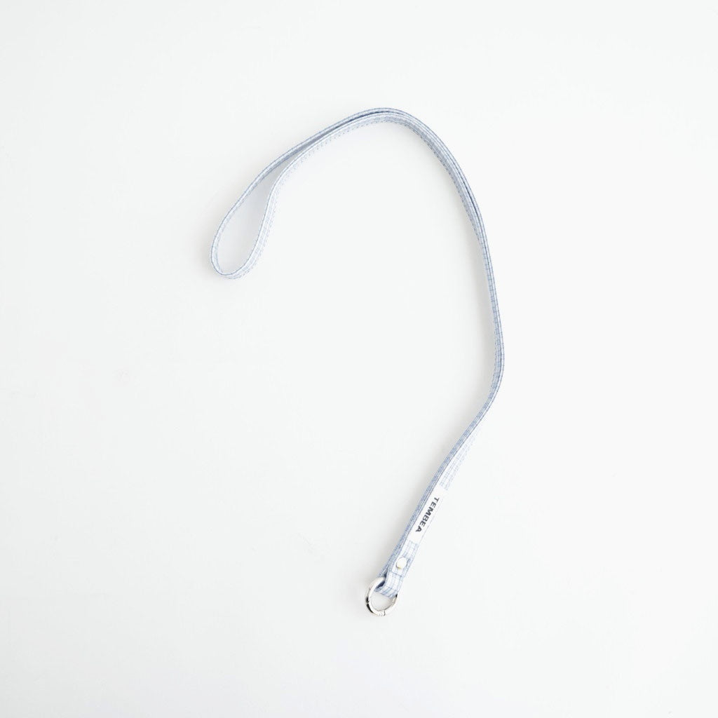 TASUKI STRAP LONG #CHECK LT-BLUE [TMB-2353A]