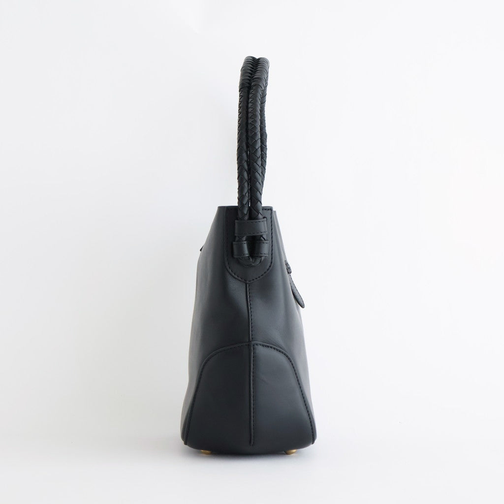 NAPPA LEATHER ONE HANDLE BAG #9900 BLACK [SVMDS2551N]