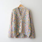 superkid mohair & cotton nep yarn ribbed-knit C/D #pink [WVFL-UW111]