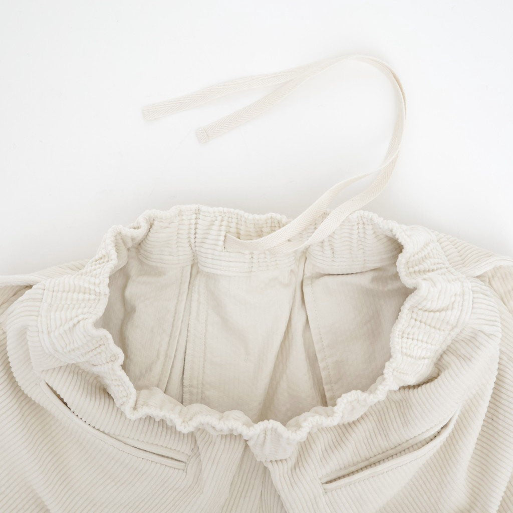 8WALE CORDUROY EASY WIDE PANTS #9100 OFF.WHITE [GNMDS2052CR]