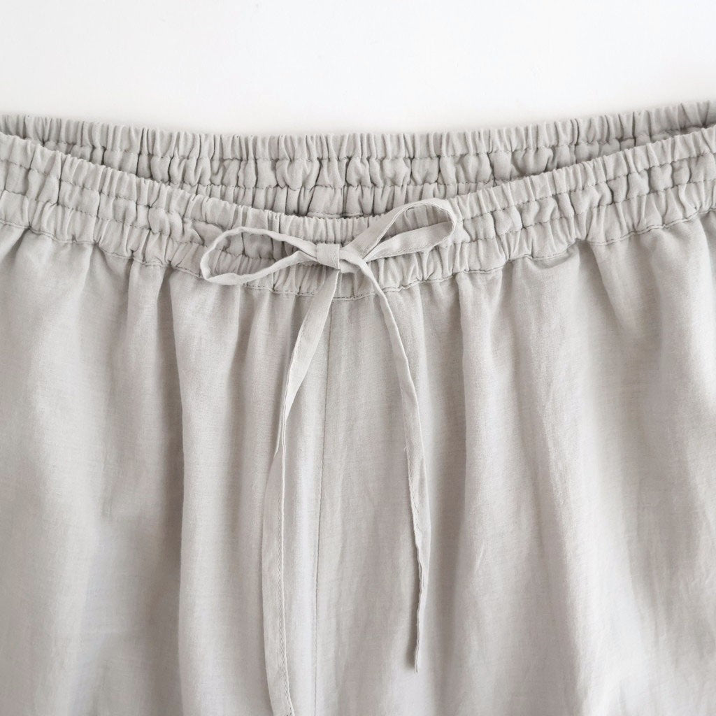 80s VOILE PLAIN WITH CUT WORK LACE EASY PANTS #9200 LT.GREY [INSL26345]