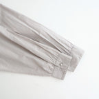 60s ORGANIC CAMBRIC WITH EMB BANDED COLLAR EMB TUNIC #9200 LT GREY [NMDS26222]