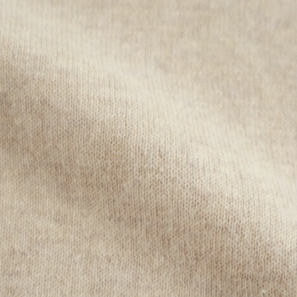 14GG 2PLY PLAIN STITCH COTTON/WOOL/CASHMER CREW-NECK PULLOVER #8100 NATURAL [GNSL24542]