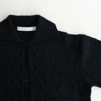 Sankayo ​​cable knit jacket #Navy [242806]
