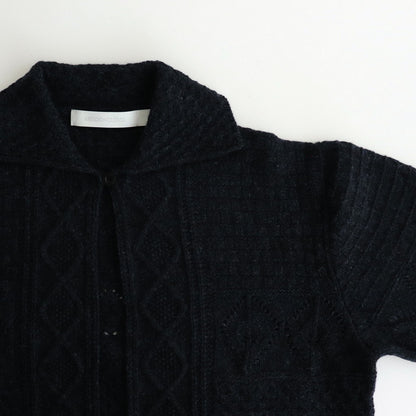 Sankayo cable knit jacket #Navy [242806]