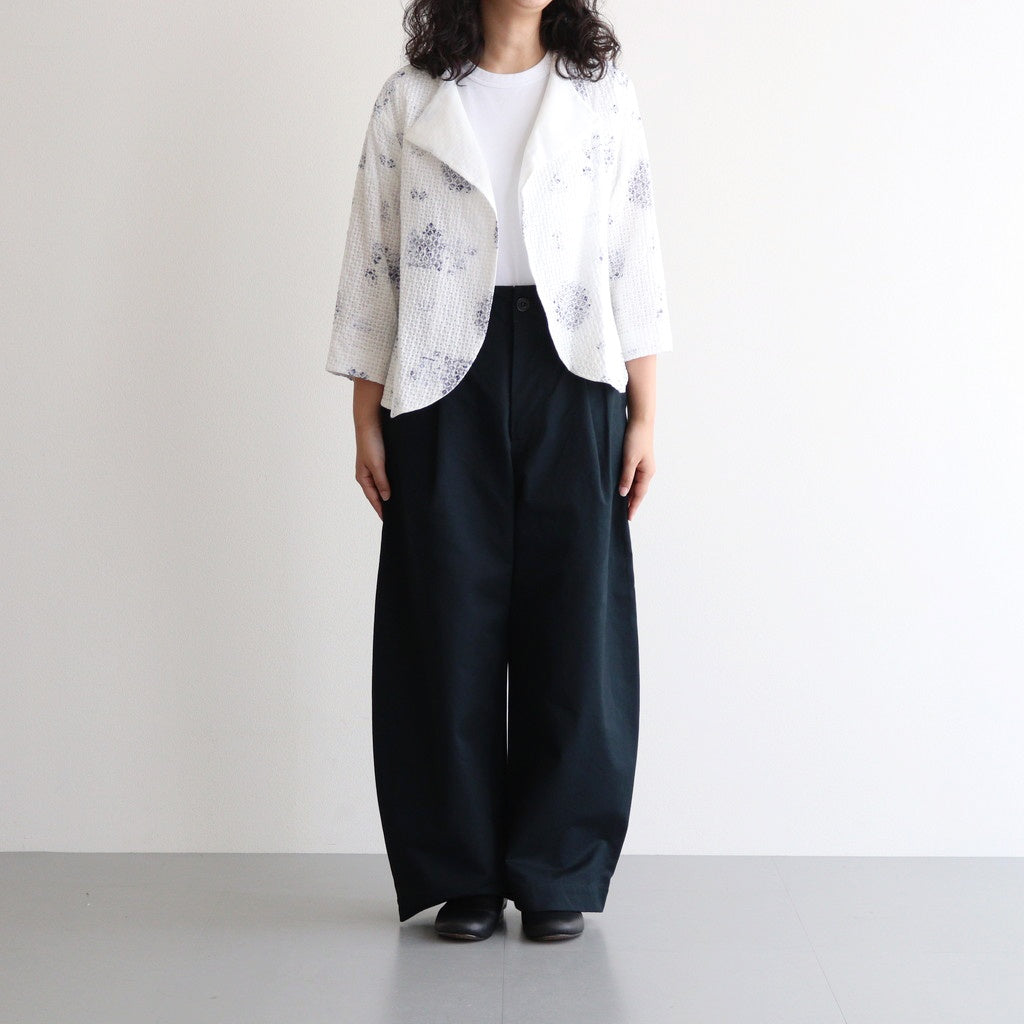 HW wide trousers #Charcoal [001501]