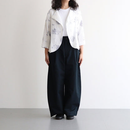 HW wide trousers #Charcoal [001501]
