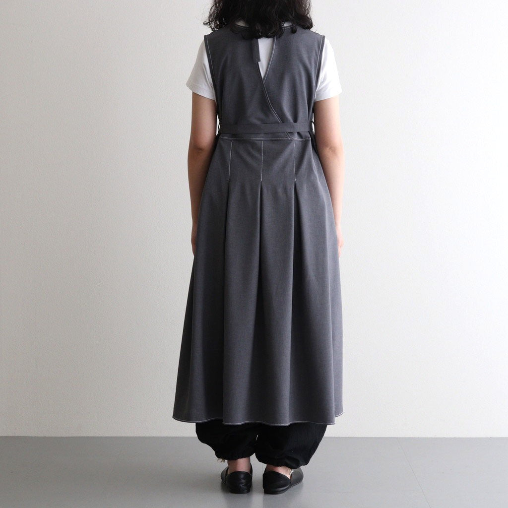 woolly like stitch dress #gray [1559-003]