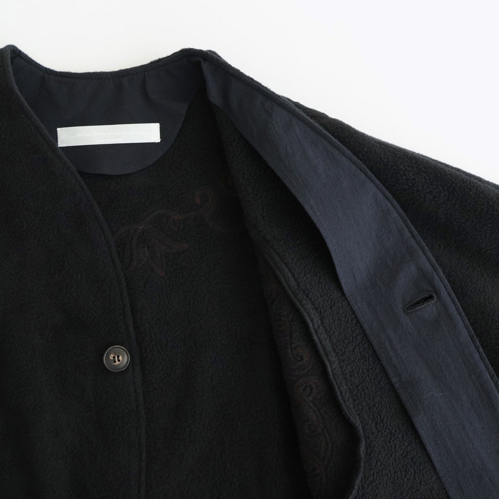 幻の花 Embroidery cocoon jacket #black [TLF-126-jk001-nc]