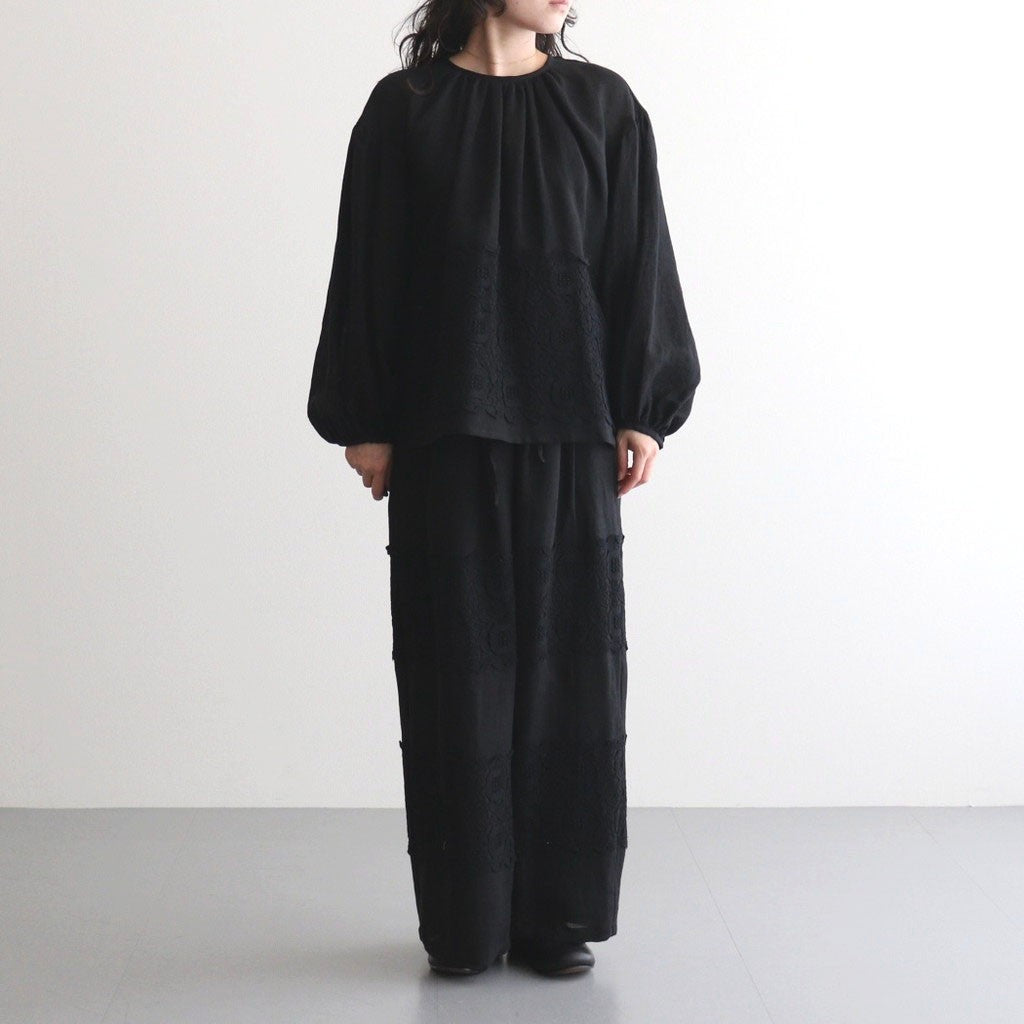 volume sleeve blouse #teien BK [KJ507SS48]