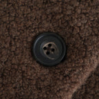 RECYCLE BOA WOOL DOUBLE OVER COAT #8500 MOCHA.BROWN [JNMDS2451]