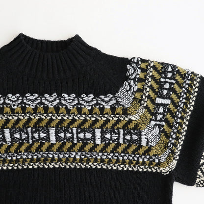 family traditions knit tops #Black [251804]