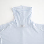 cashmere & supima cotton gauze jersey turtle-neck Tee #light blue [WXFL-UW104]