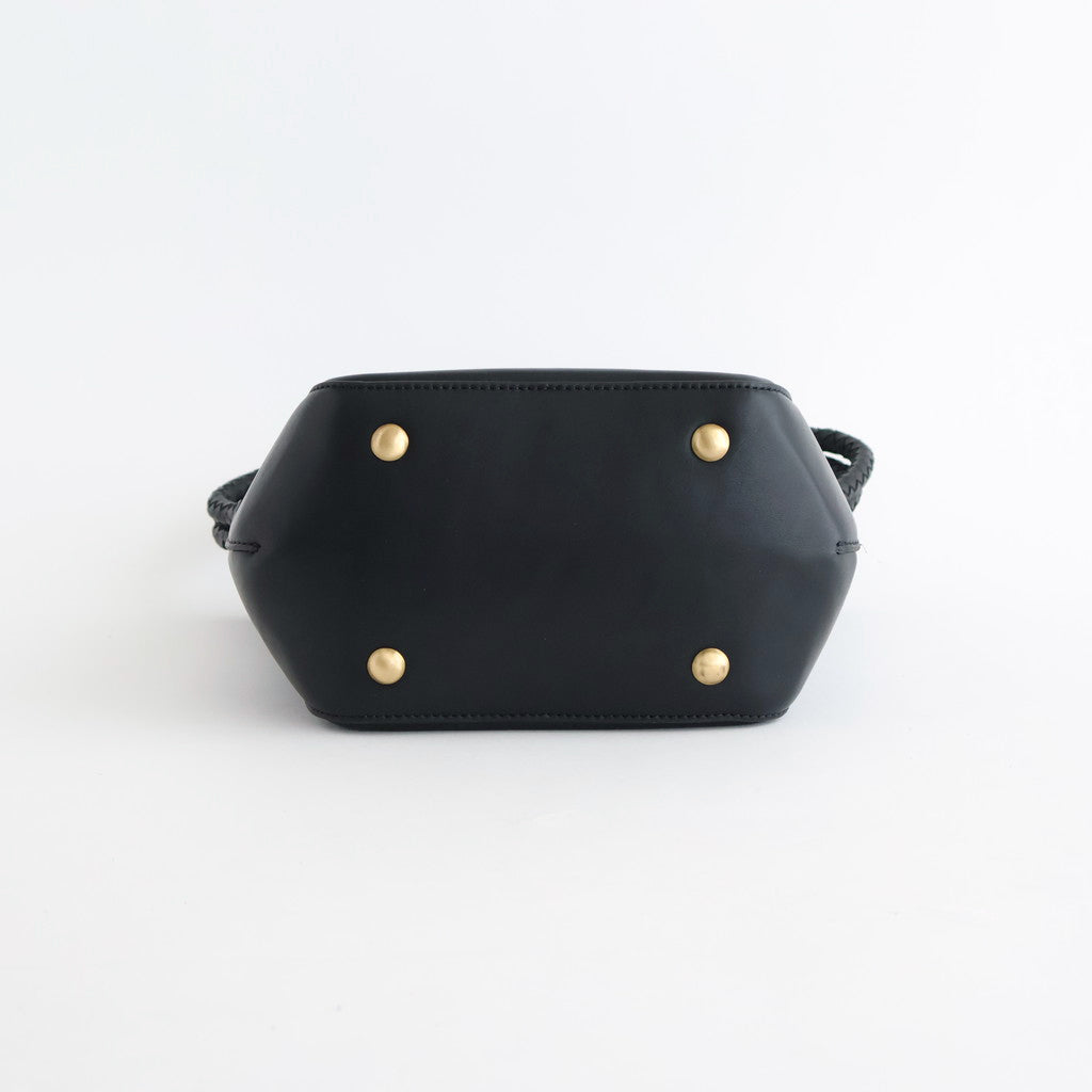 NAPPA LEATHER ONE HANDLE BAG #9900 BLACK [SVMDS2551N]