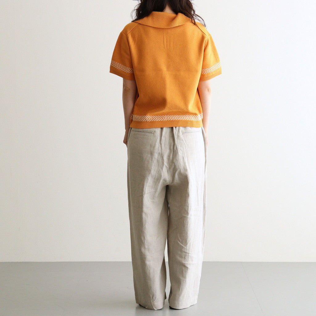 Kafusho Polo Knit #Orange [261808]
