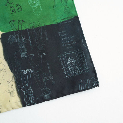 MOSAIC GRAFFITI SCARF #Green [no.7966]