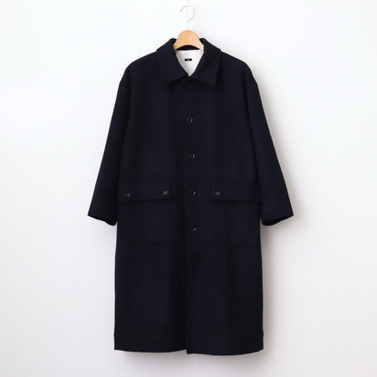 Wool cashmere beaver stand collar coat #Navy [TS243CO080]