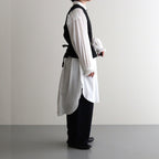 薄氷の汀 Tucked kraplap vest #black [TLF-125-ac001-tp]
