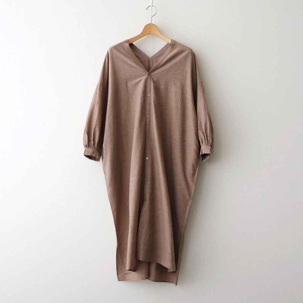 コットンキュプラリネン ガウンOP #021 モカ [TS260OP069]