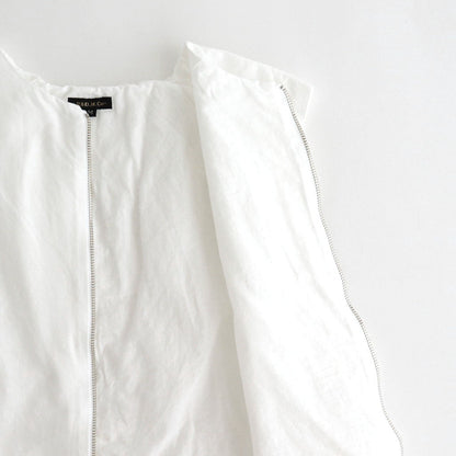 GARMENT DYE LAWN SHIRRING VEST #White [no.7521]