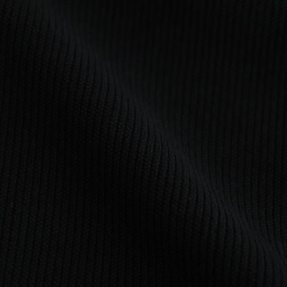 Corduroy like pullover polo #Black [1477-001]