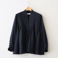冬の肖像 Funnel neck over blouse #black [TLF-126-sh007-cst]