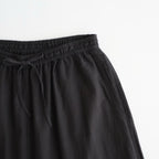 80s VOILE PLAIN WITH CUT WORK LACE EASY PANTS #9900 BLACK [INSL26345]