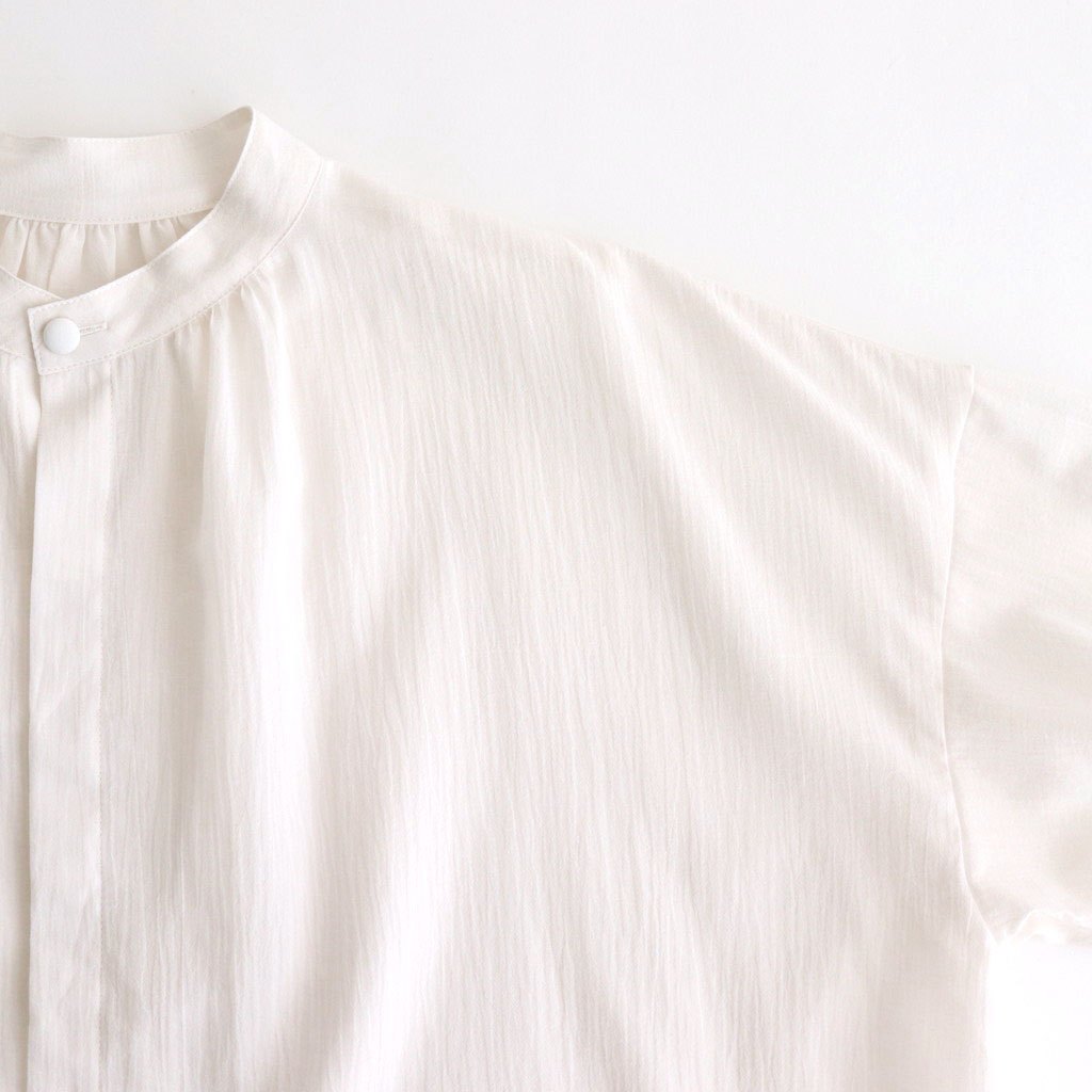 半透明の沈黙 Flare blouse #Off White [TLF-225-sh009-cdv]