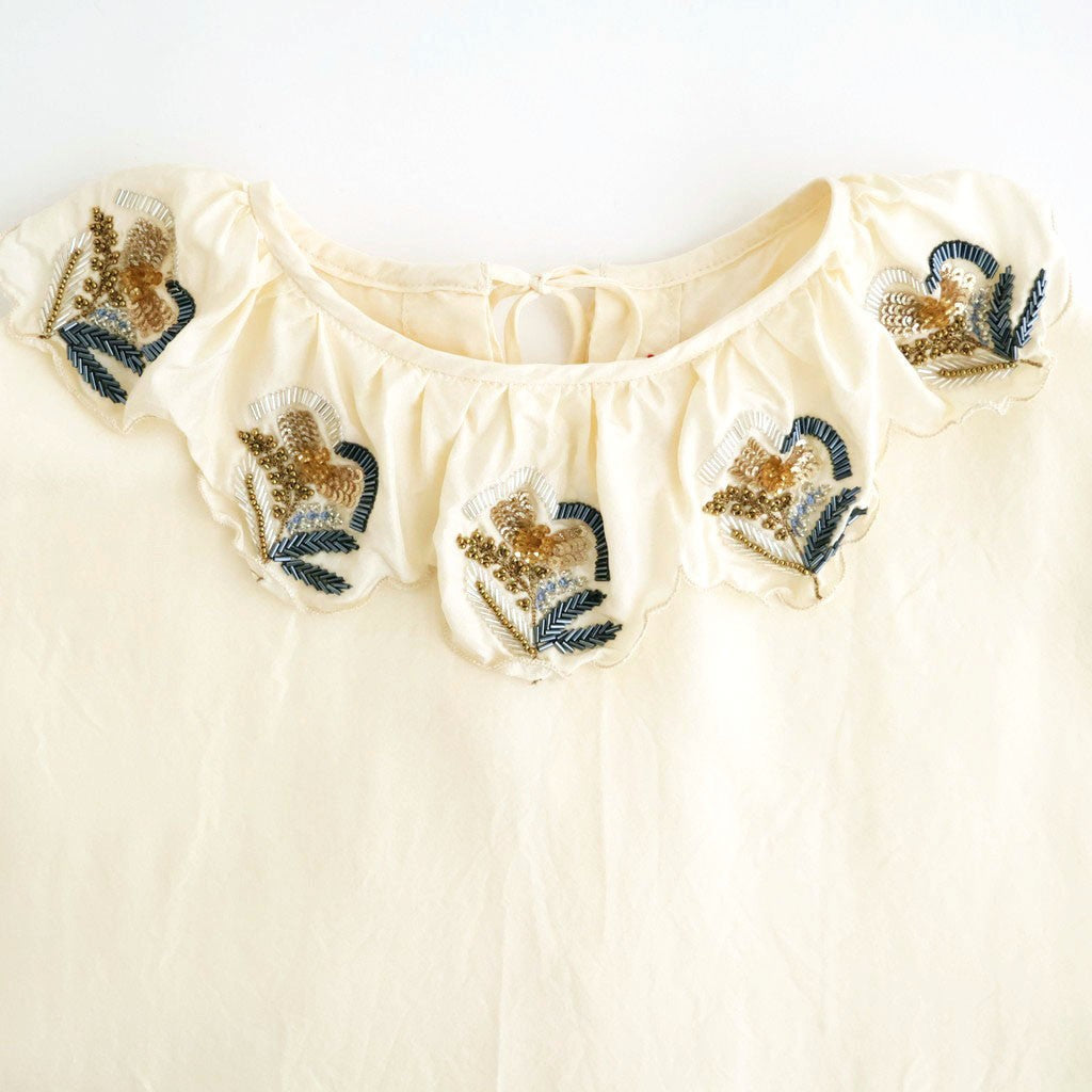 Volant blouse #ivory [32-0014A]