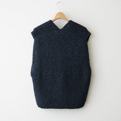 Slub bubble Vest #D.Navy [Oni063]
