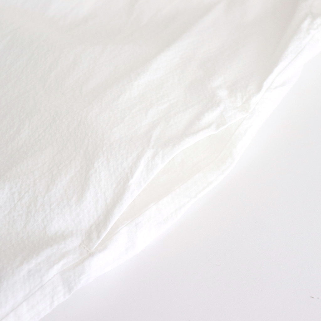 日日夜夜：Embroidery long tunic shirt #off white [13251-05307]