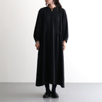 記憶の庭 Billowy sleeve dress #Black [26F-SH045-RP]
