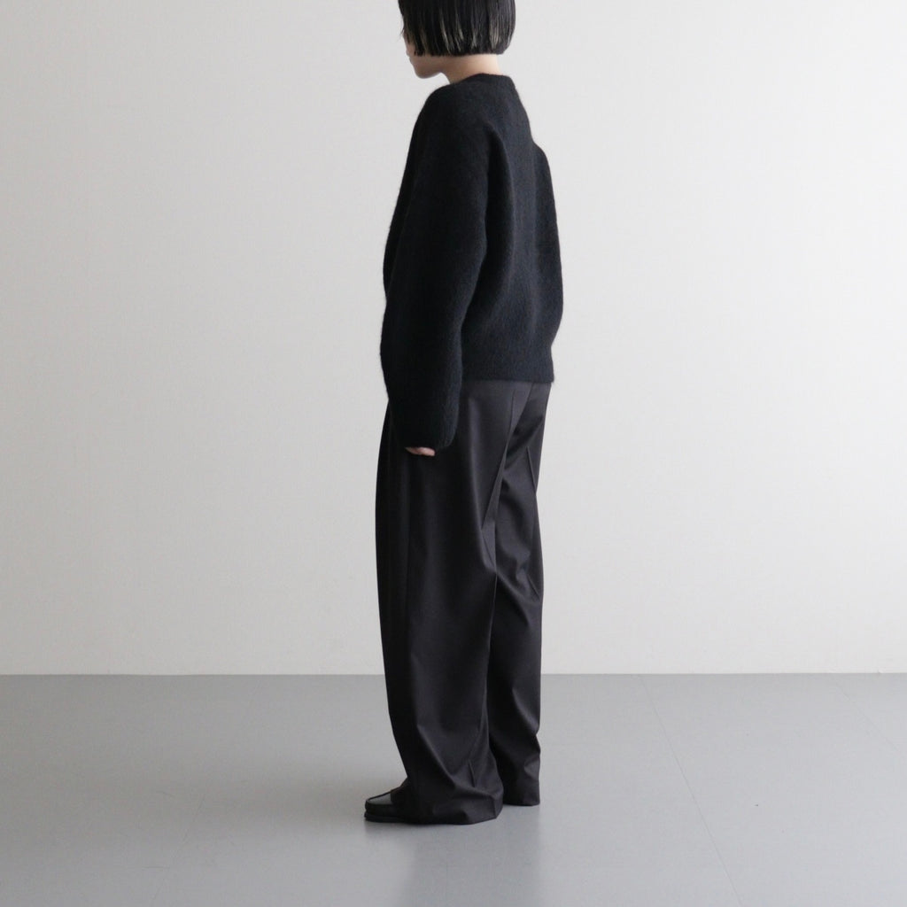 stretch superkid mohair crew-neck P/O #black [WVFL-UW114]