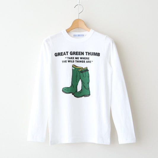GREEN BOOT L/T SHIRT #White [no.7655]