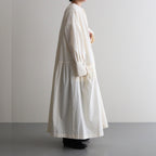 薄氷の汀 Layered tuck dress #ecru [TLF-125-op005-tp]