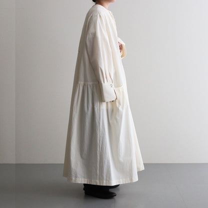 薄氷の汀 Layered tuck dress #ecru [TLF-125-op005-tp]