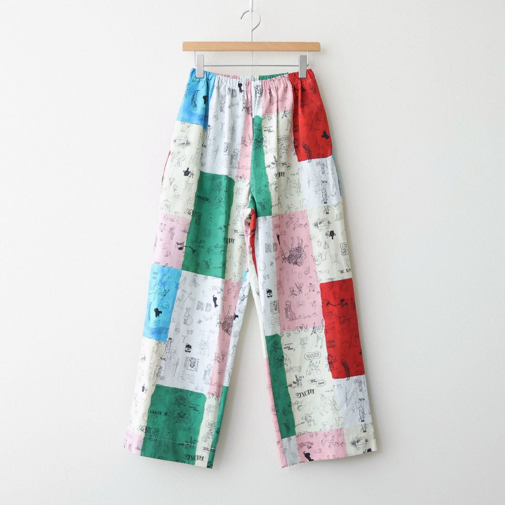 MOSAIC GRAFFITI RELAXED GUM PANTS #Multi [no.7962]