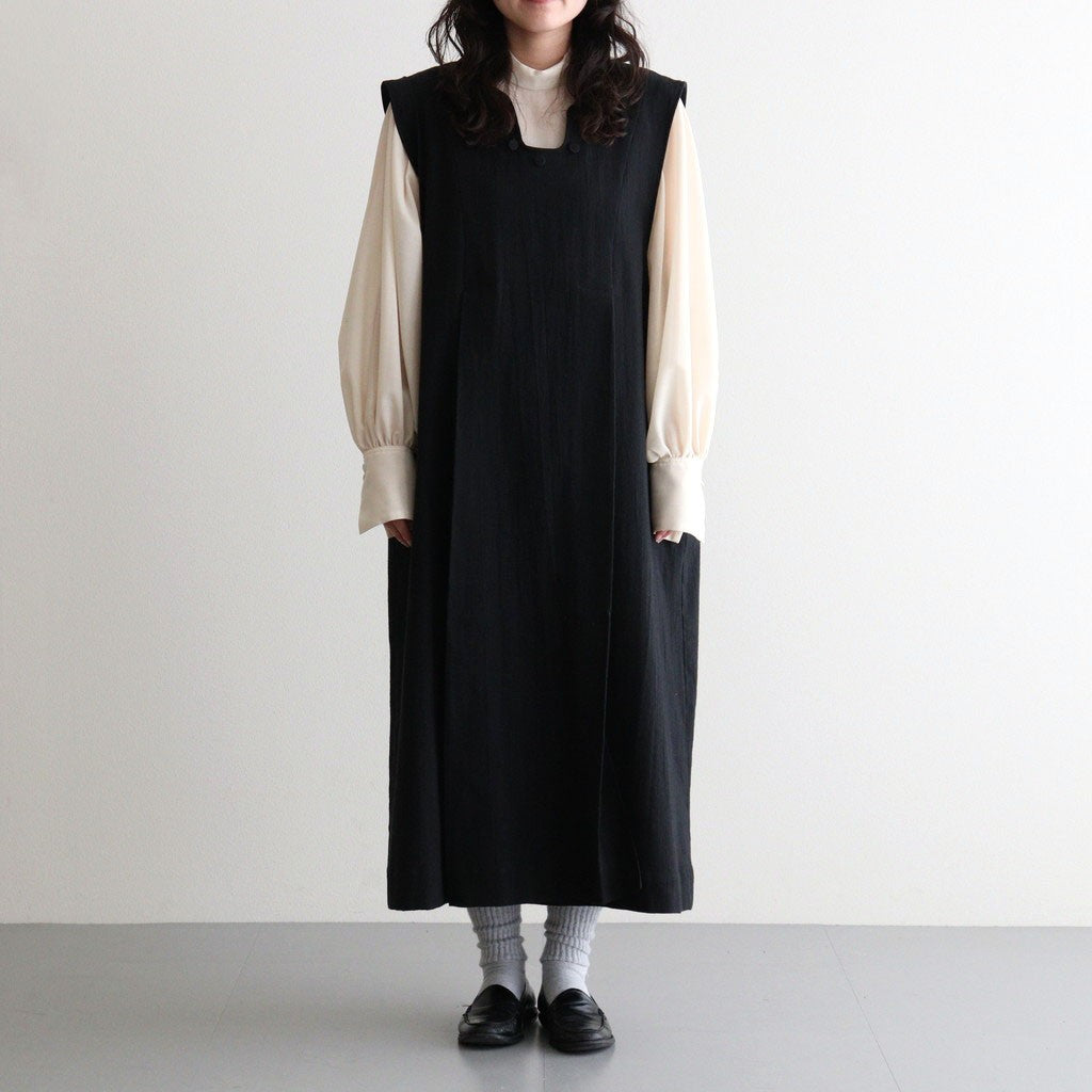 思惟と影 Layered panel dress #black [TLF-226-OP002-mc]
