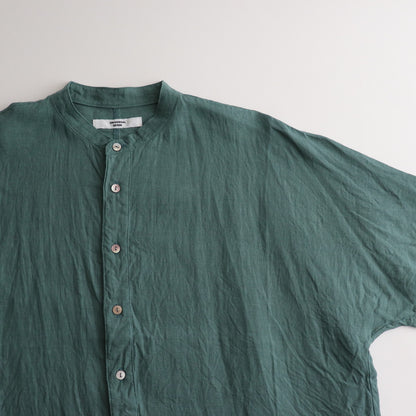 French linen shirt #green [US242SH024]